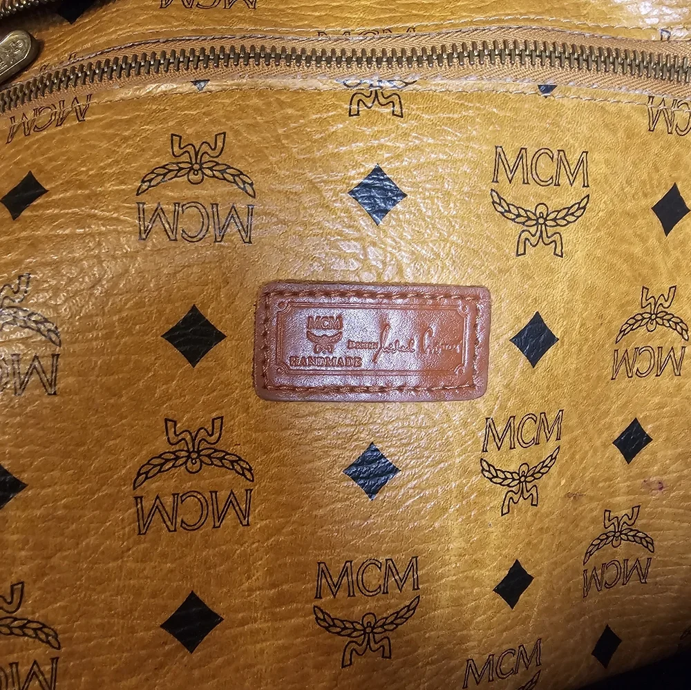 MCM Vintage Visetos Zip top tote